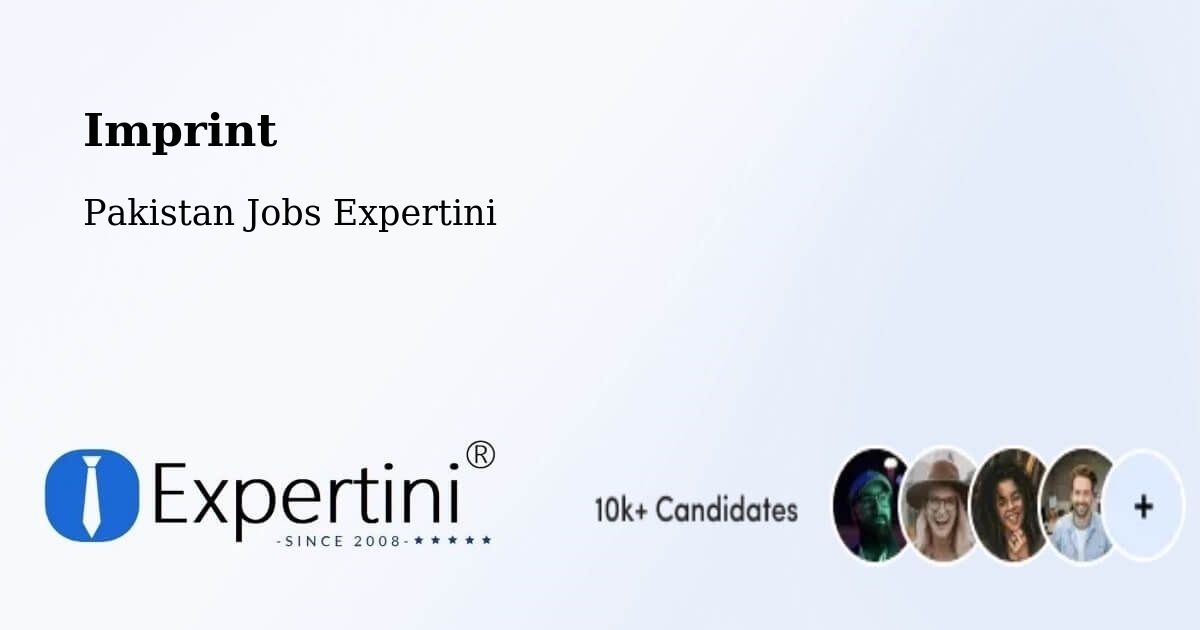 Imprint – Gwadar - Pakistan Jobs Expertini